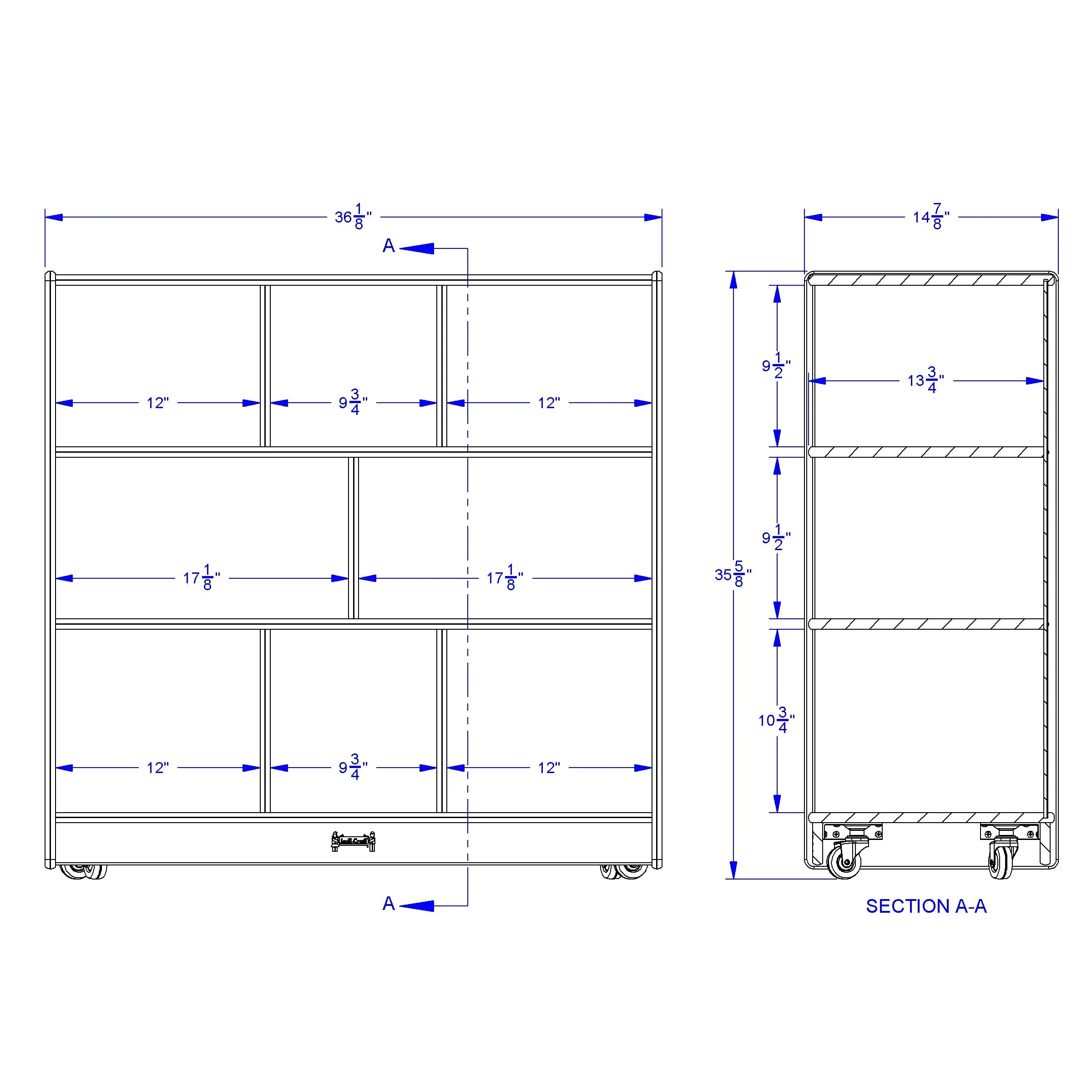 Jonti-Craft® Mobile Single Storage Unit