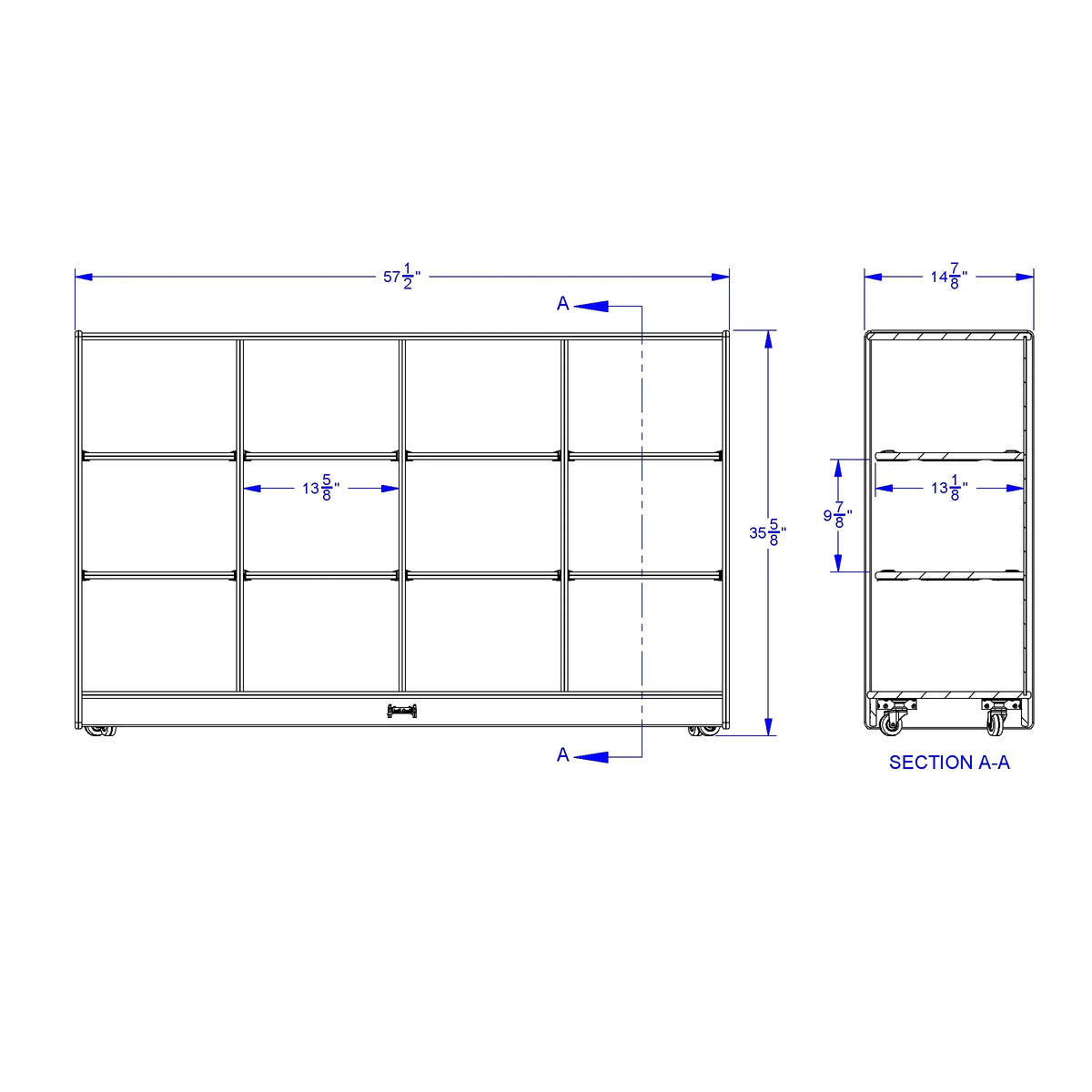Jonti-Craft® 12 Tub Large Mobile Unit - without Tubs