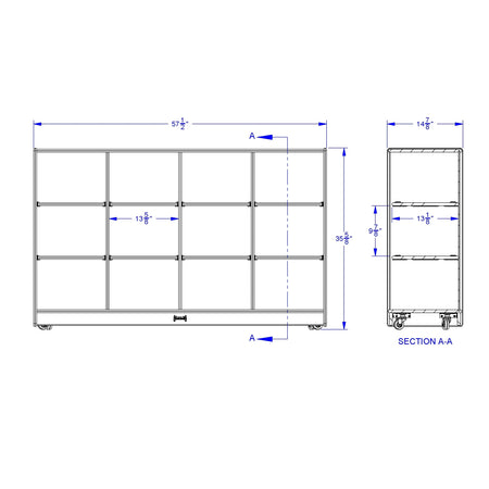 Jonti-Craft® 12 Tub Large Mobile Unit - without Tubs