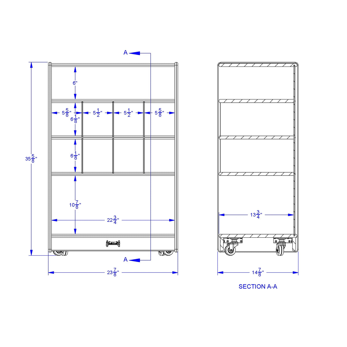 Jonti-Craft® Mobile Block Shelf