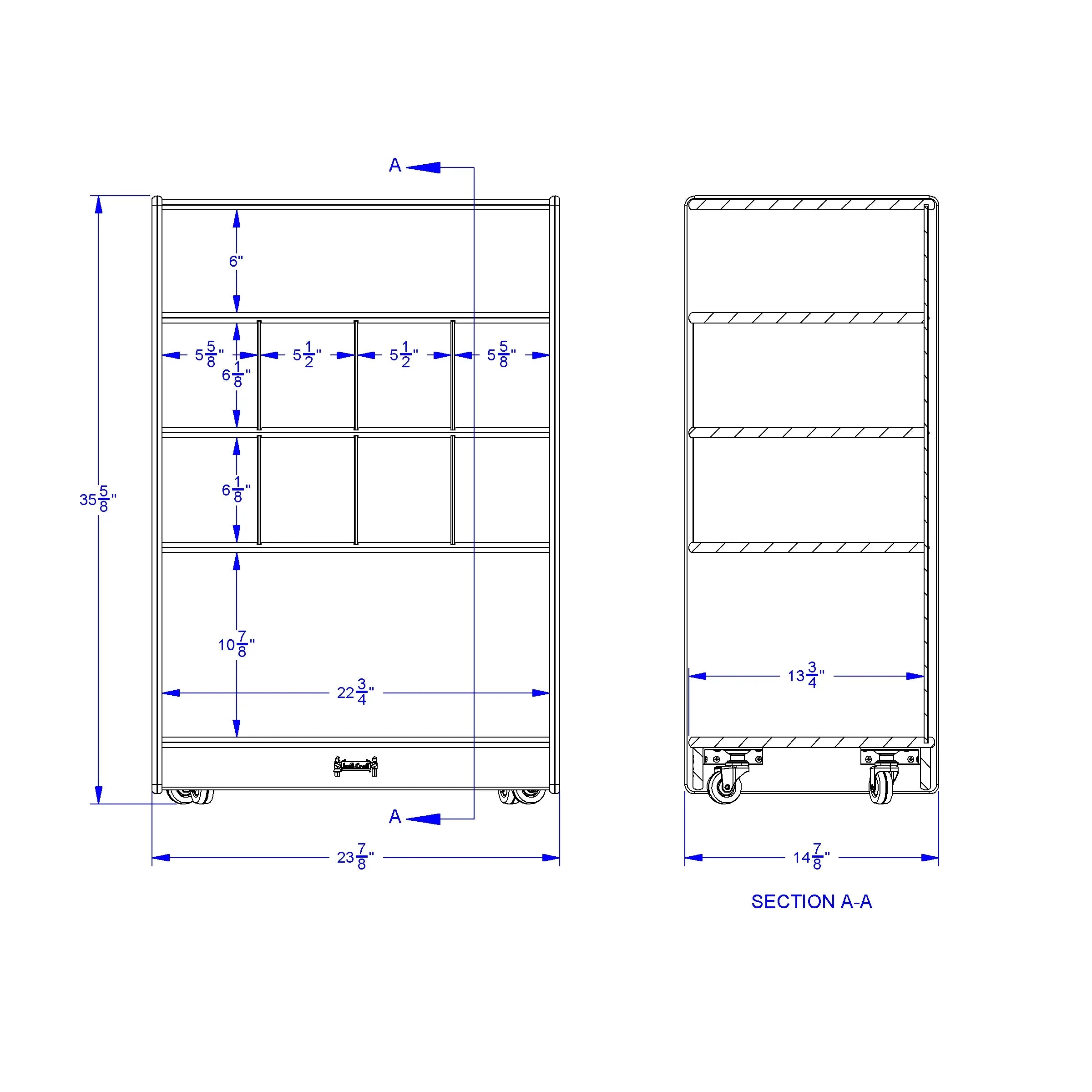 Jonti-Craft® Mobile Block Shelf