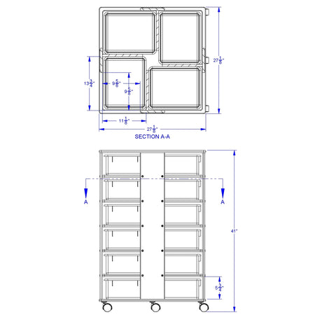 Jonti-Craft® 24 Tub Tower - with Colored Tubs