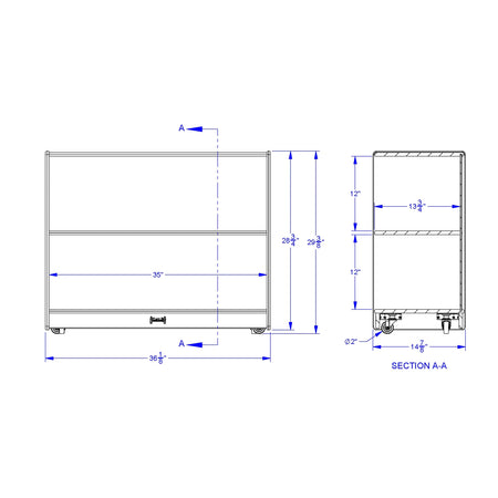 Jonti-Craft® Sectional Cubbie-Tray Mobile Unit - without Trays