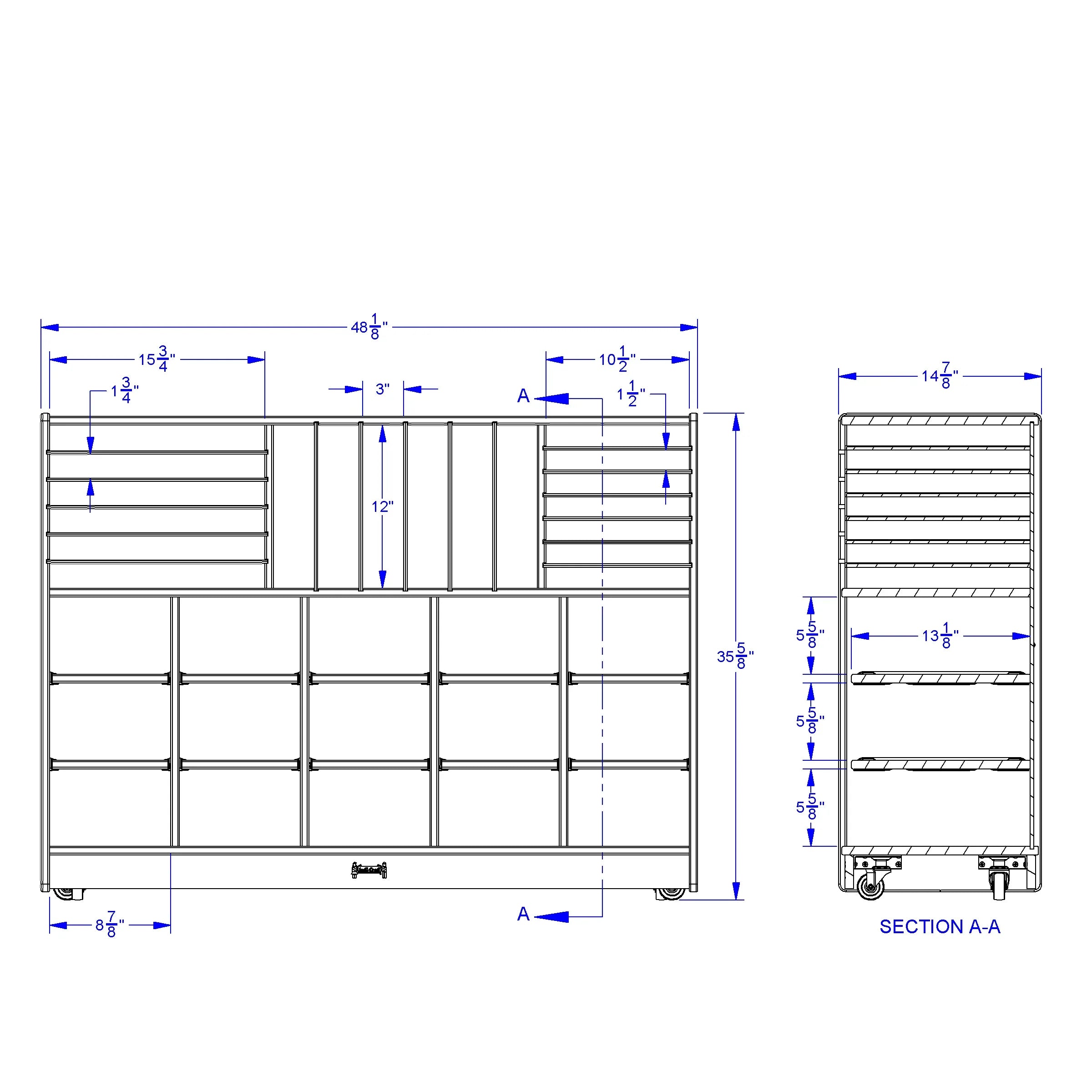 Jonti-Craft® Classroom Organizer - without Cubbie-Trays
