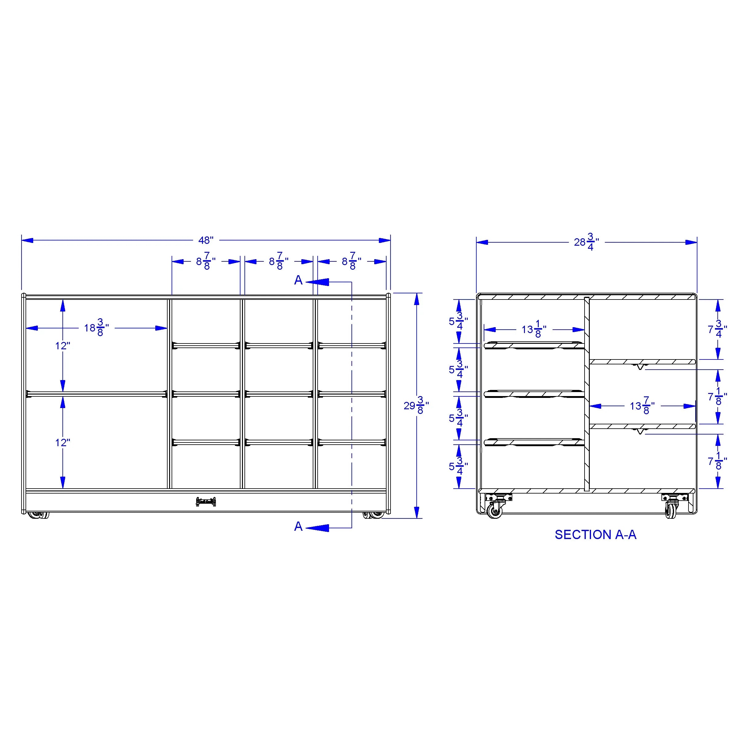 Jonti-Craft® Mobile Storage Island - without Trays