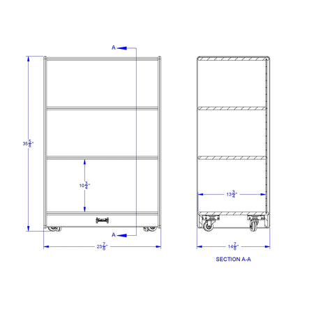 Jonti-Craft® Space-Saver Mobile Straight-Shelf