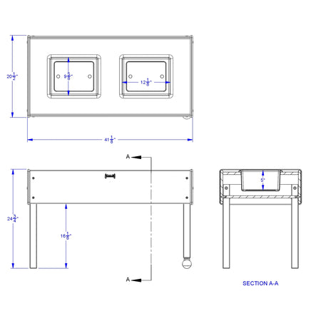 Jonti-Craft® 2 Tub Sensory Table