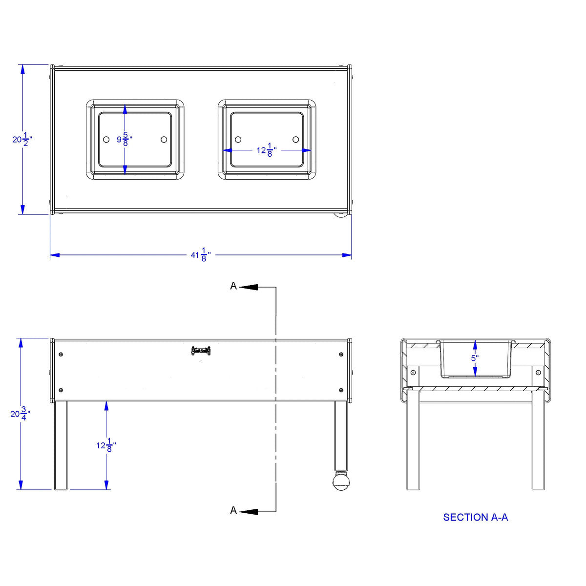 Jonti-Craft® Toddler 2 Tub Sensory Table