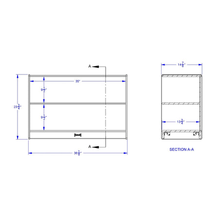 Jonti-Craft® Short Fixed Straight-Shelf Bookcase