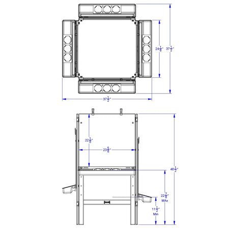 Jonti-Craft® 4 Way Adjustable Easel