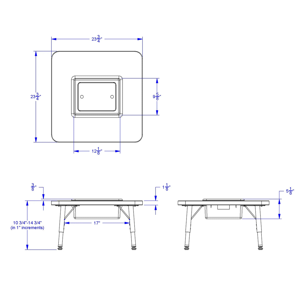 Jonti-Craft® Toddler Adjustable Sensory Table
