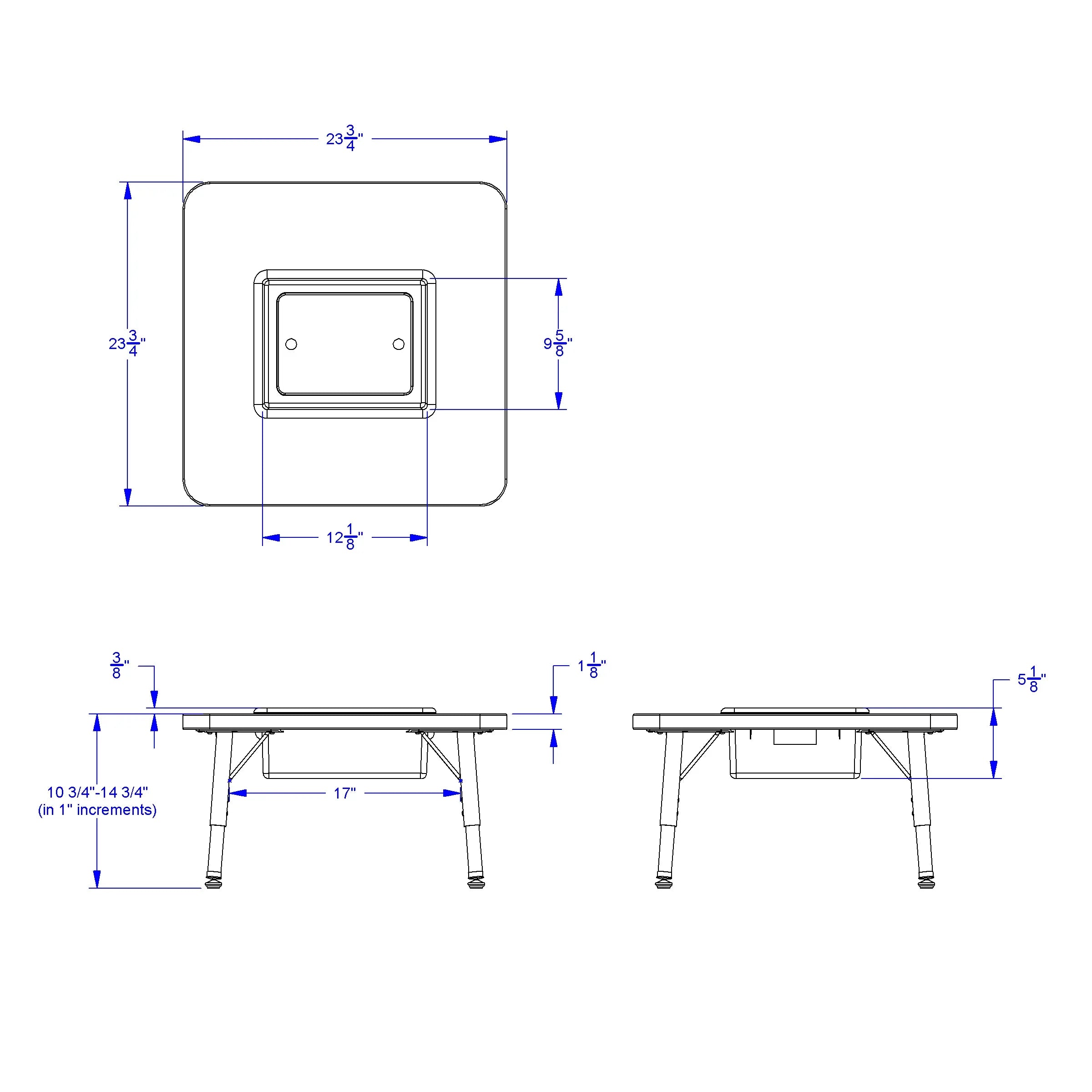 Jonti-Craft® Toddler Adjustable Sensory Table