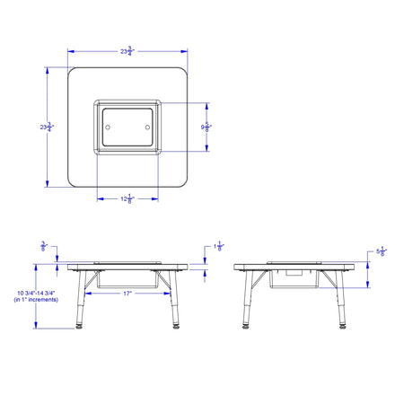 Jonti-Craft® Toddler Adjustable Sensory Table