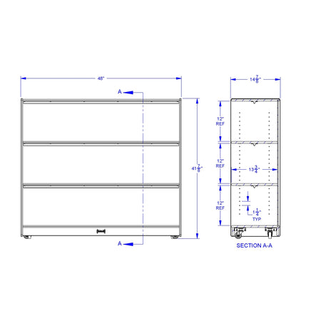 Jonti-Craft® Mega Adjustable Mobile Straight-Shelf