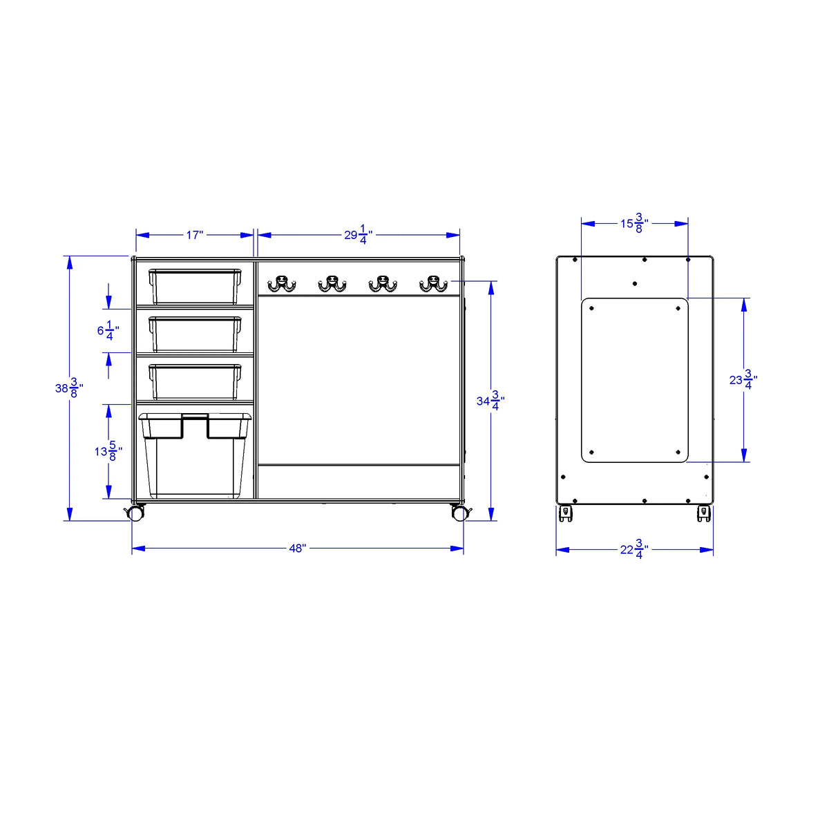 Jonti-Craft® Dress-Up Center with Bins