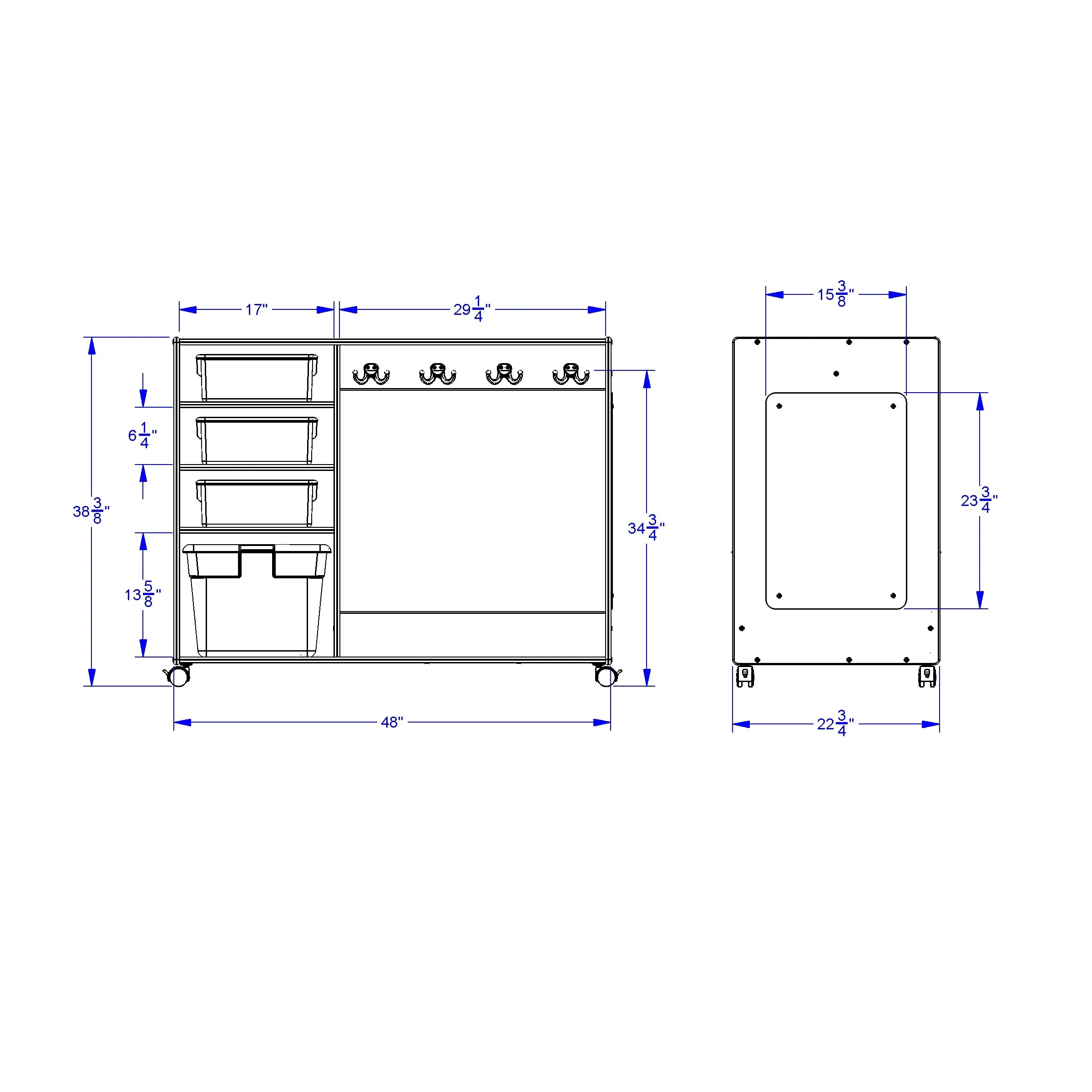 Jonti-Craft® Dress-Up Center with Bins