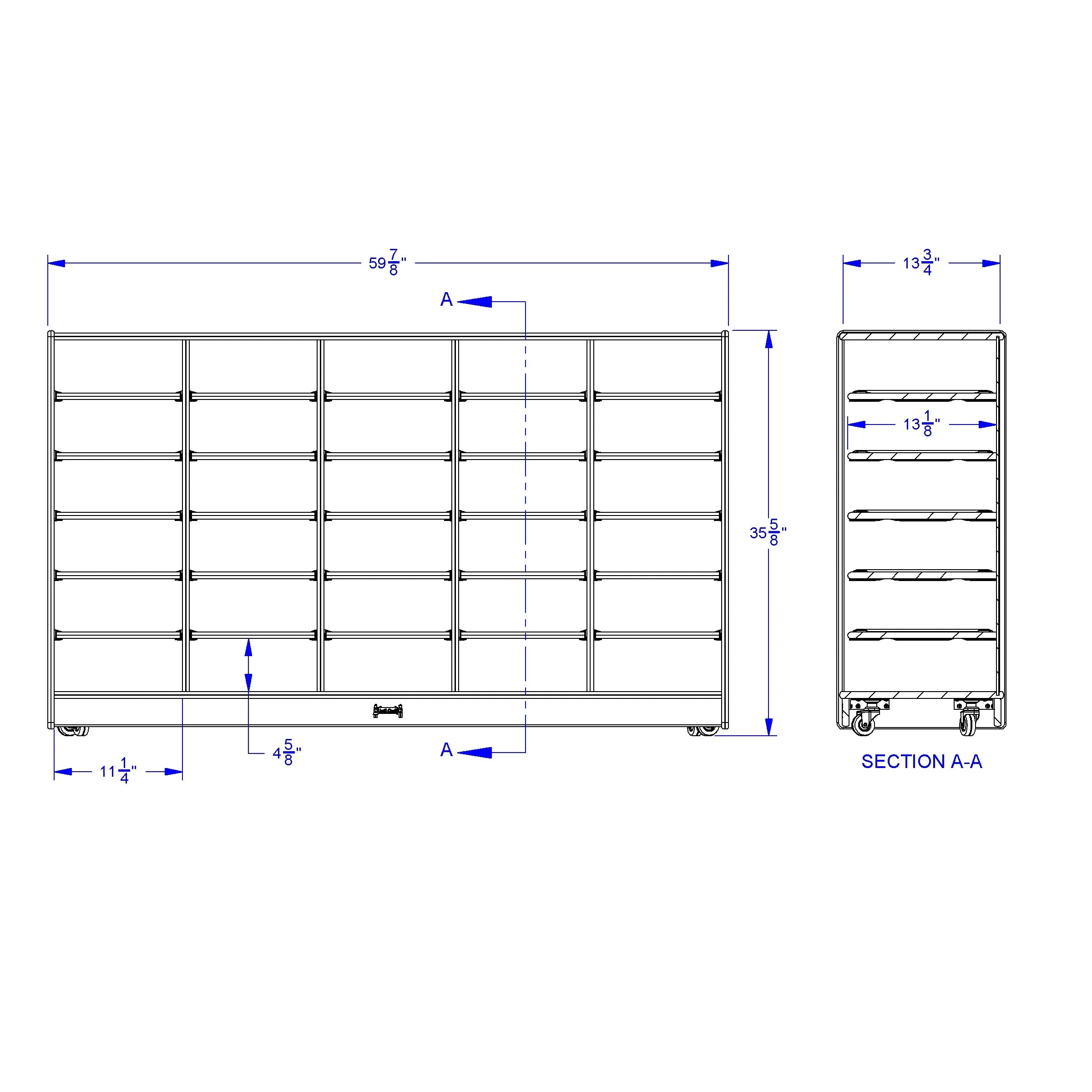 Jonti-Craft® 30 Paper-Tray Mobile Storage - without Paper-Trays