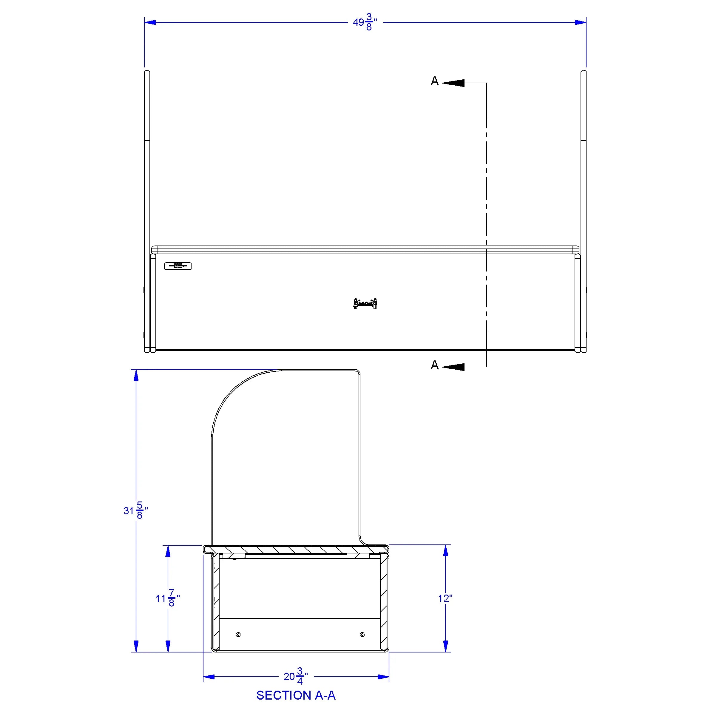Jonti-Craft® iRise® Standard IWB Step - 48", 12" Ht