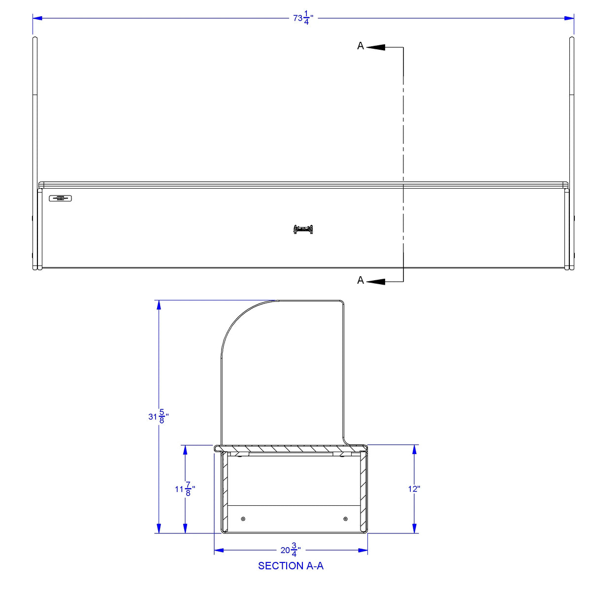 Jonti-Craft® iRise® Standard IWB Step - 72", 12" Ht