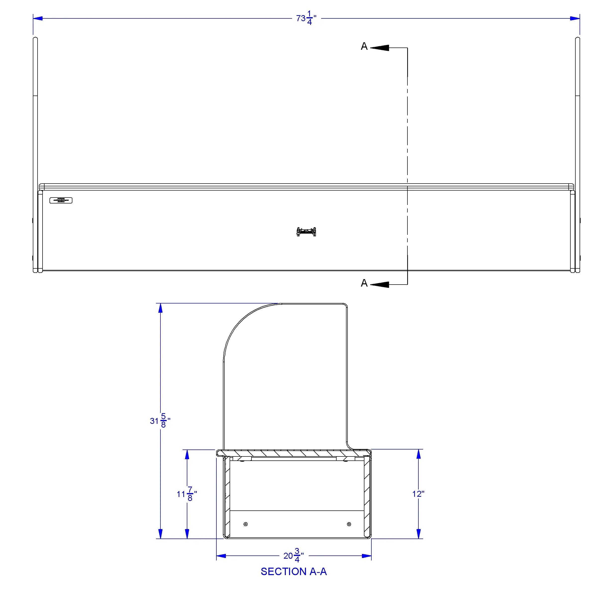 Jonti-Craft® iRise® Standard IWB Step - 72", 12" Ht