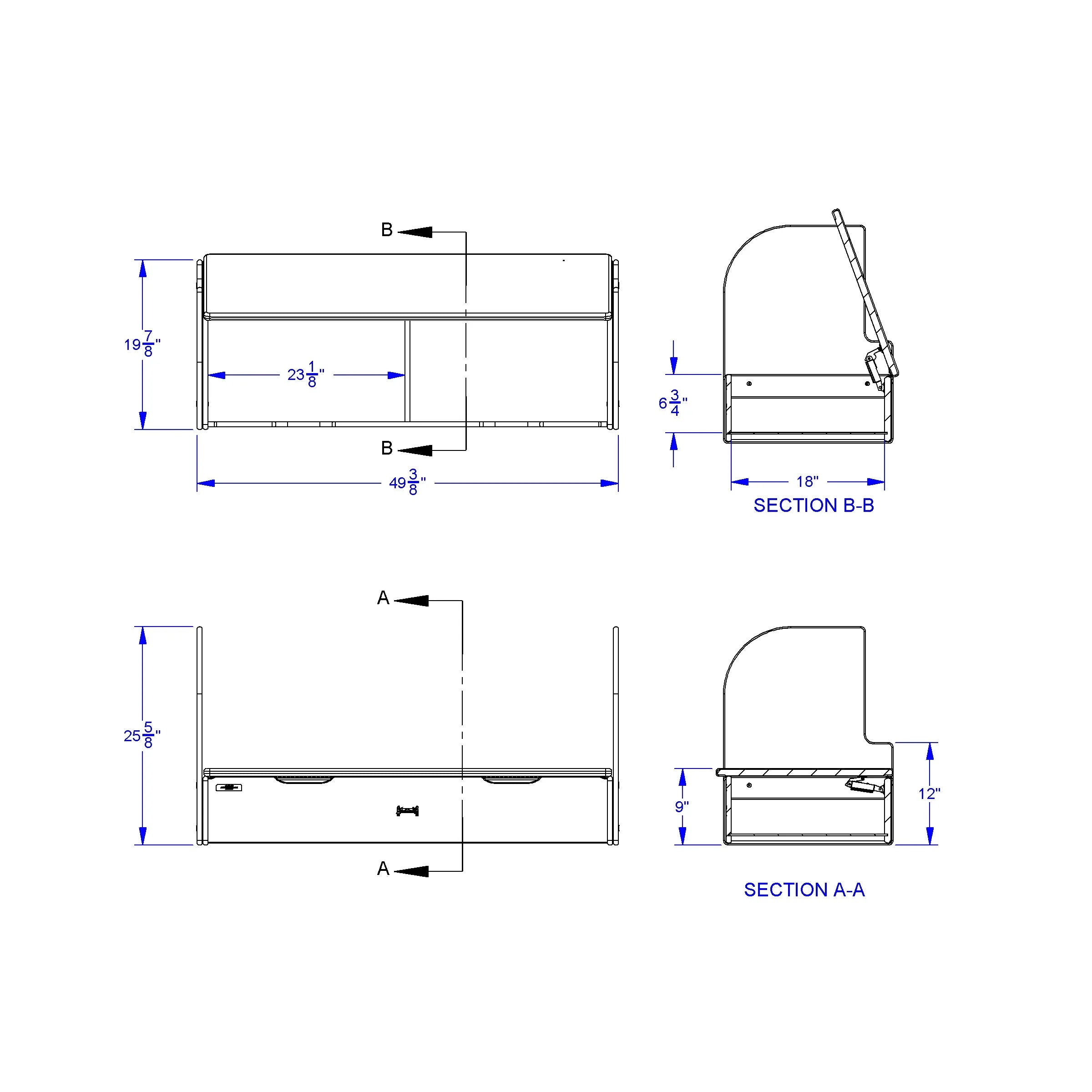 Jonti-Craft® iRise® Deluxe IWB Step - 48", 9" Ht