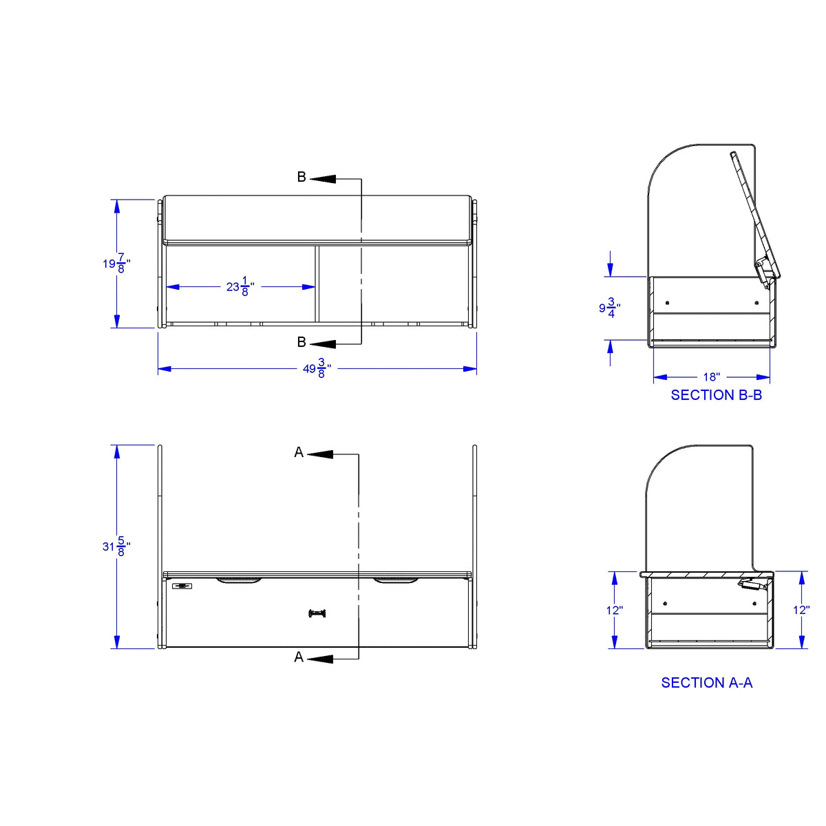 Jonti-Craft® iRise® Deluxe IWB Step - 48", 12" Ht