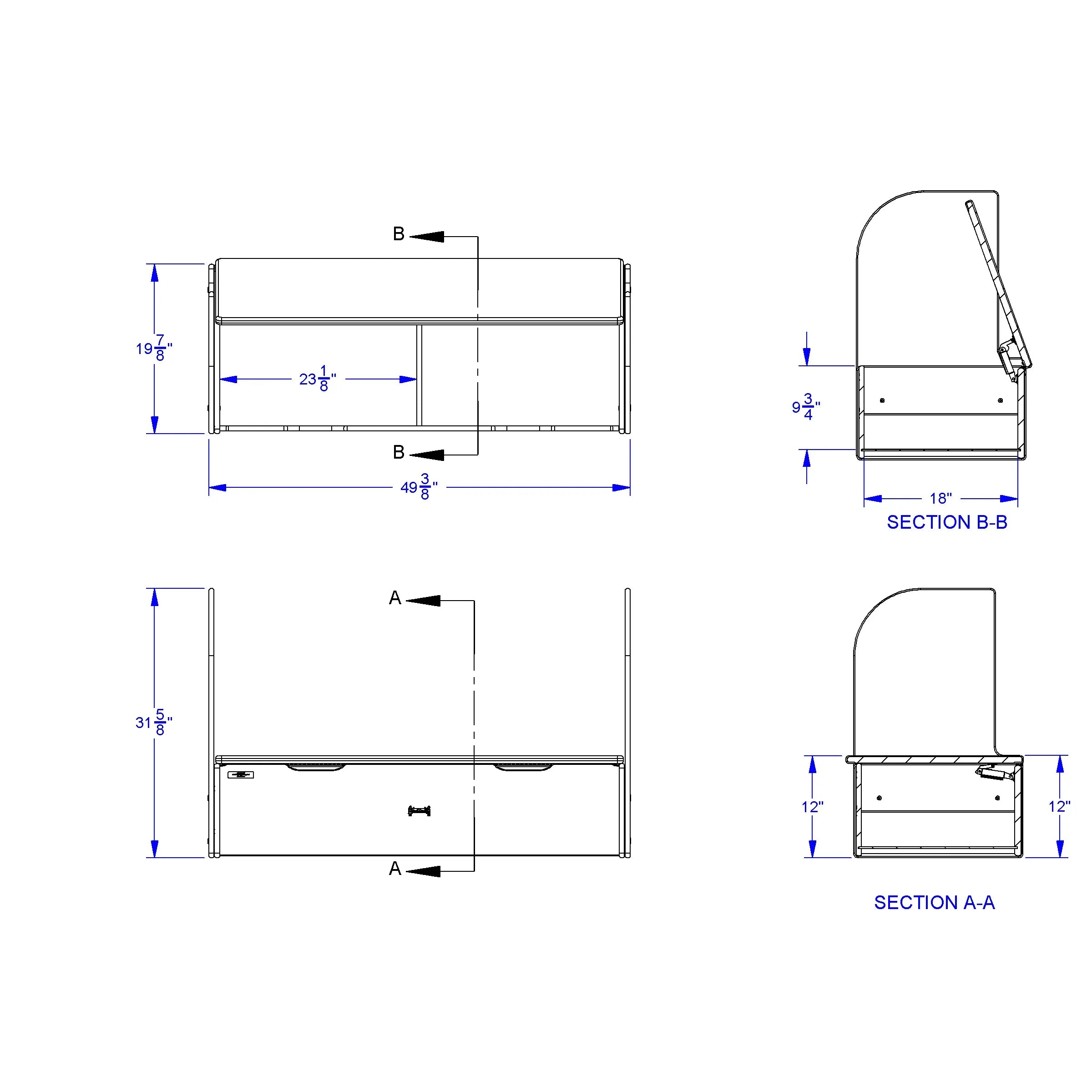 Jonti-Craft® iRise® Deluxe IWB Step - 48", 12" Ht