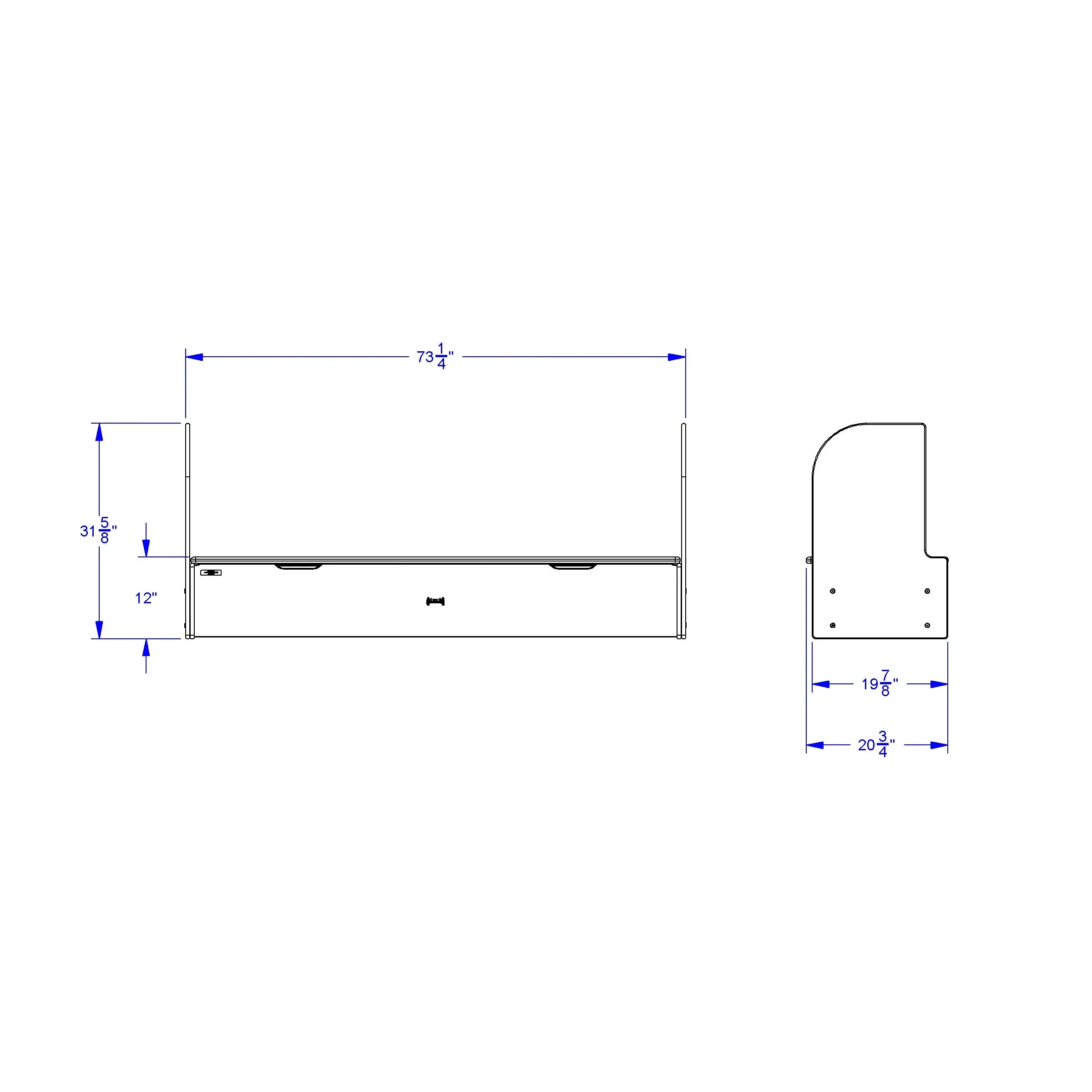 Jonti-Craft® iRise® Deluxe IWB Step - 72", 12" Ht