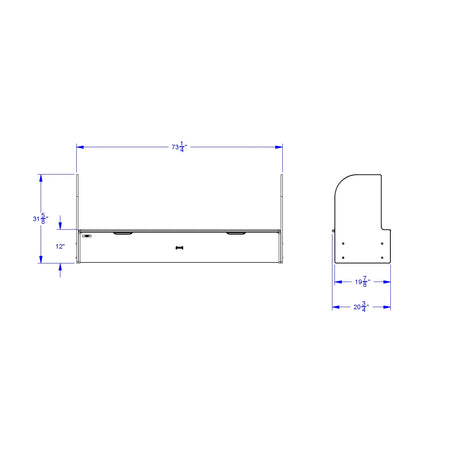 Jonti-Craft® iRise® Deluxe IWB Step - 72", 12" Ht