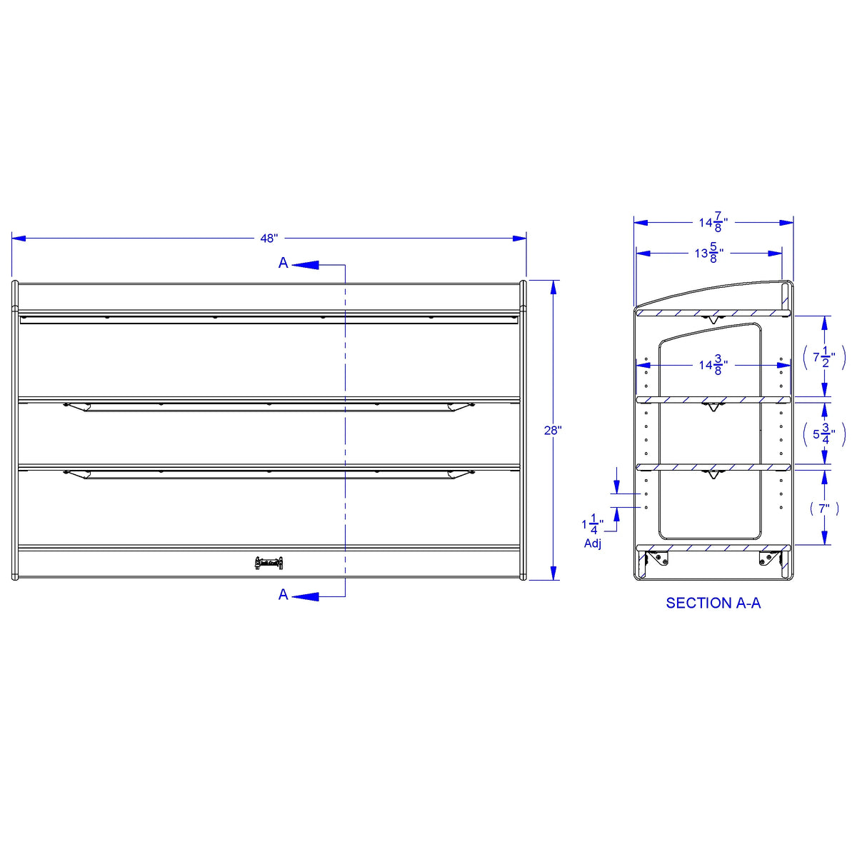 Jonti-Craft® Ridgetop Storage - Open View