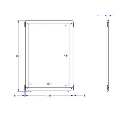 KYDZ Suite® Panel - A-height - 24" Wide - Write-n-Wipe