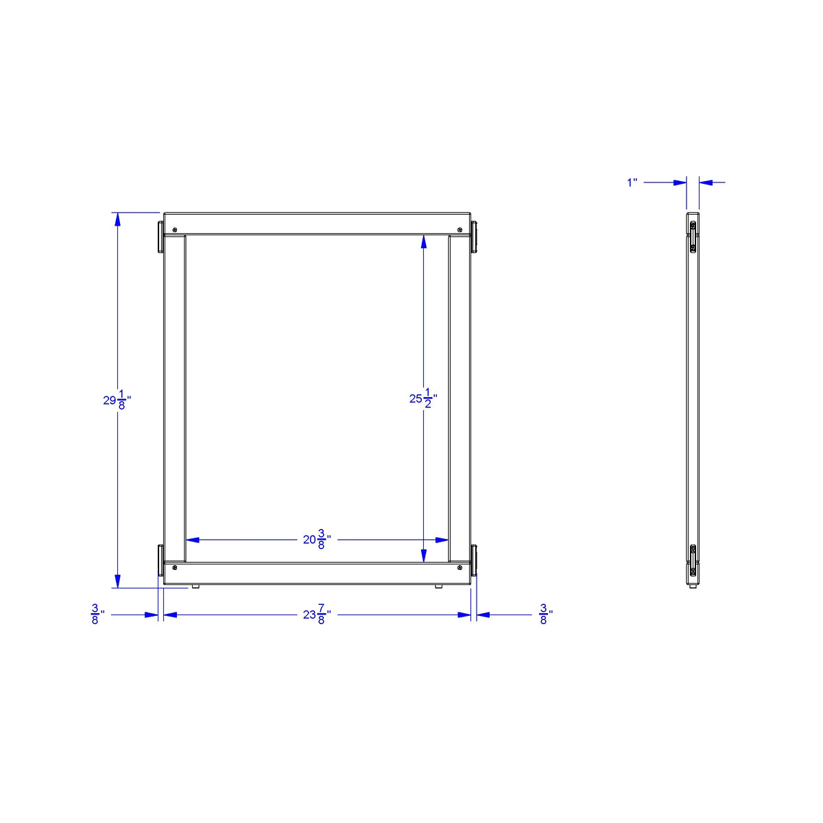KYDZ Suite® Panel - E-height - 24" Wide - Magnetic Write-n-Wipe