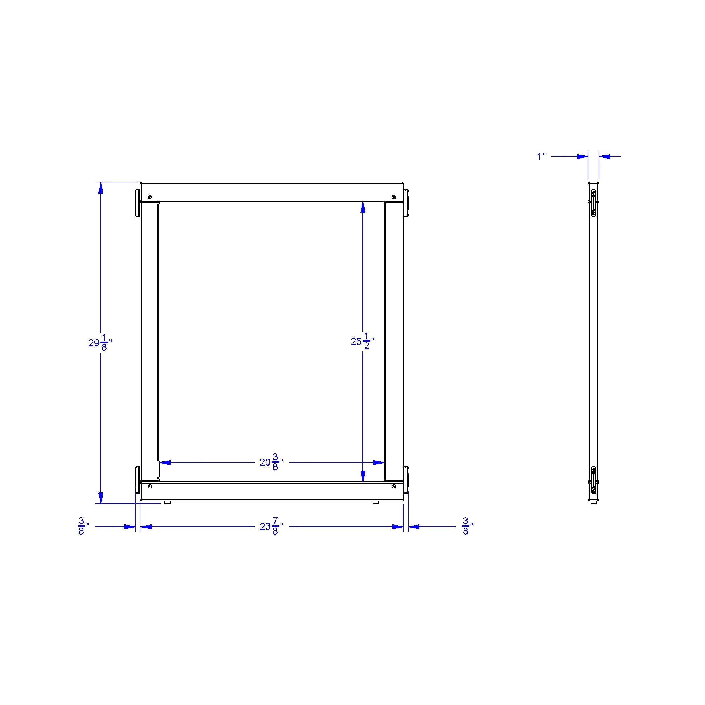 KYDZ Suite® Panel - E-height - 24" Wide - See-Thru