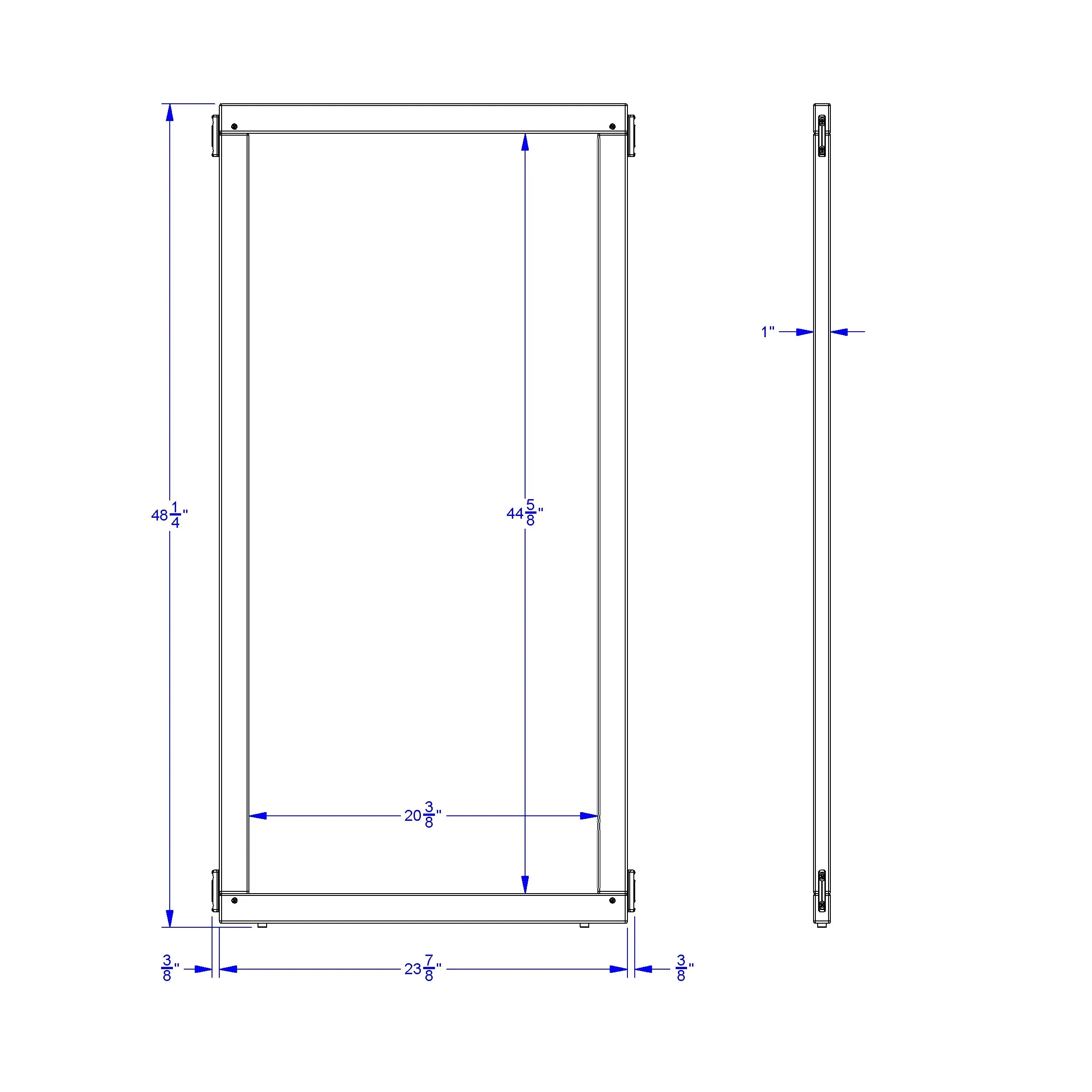 KYDZ Suite® Panel - S-height - 24" Wide - Mirror