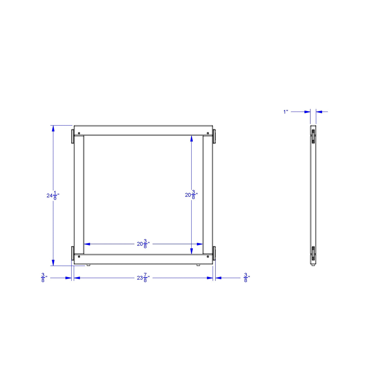 KYDZ Suite® Panel - T-height - 24" Wide - See-Thru
