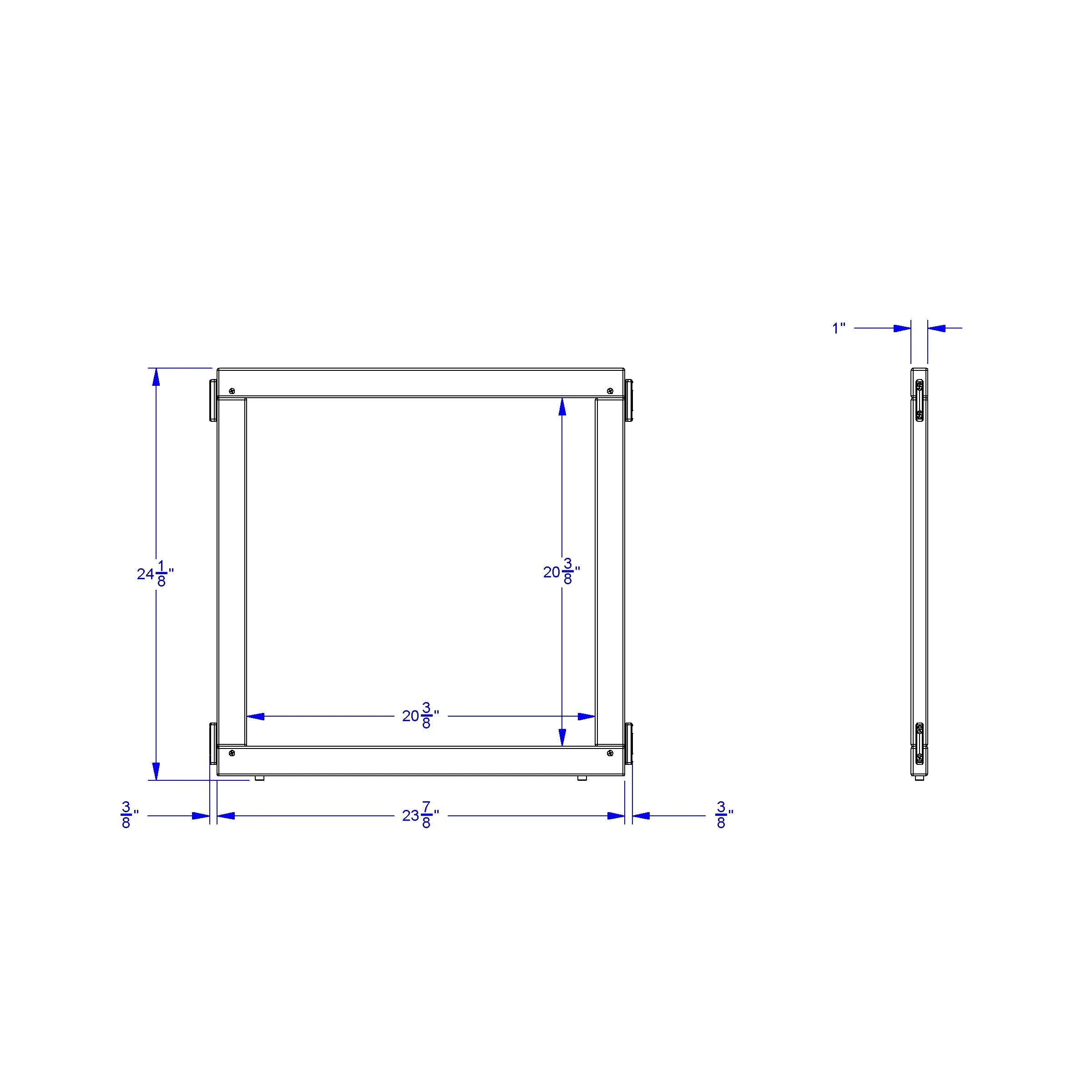 KYDZ Suite® Panel - T-height - 24" Wide - Plywood