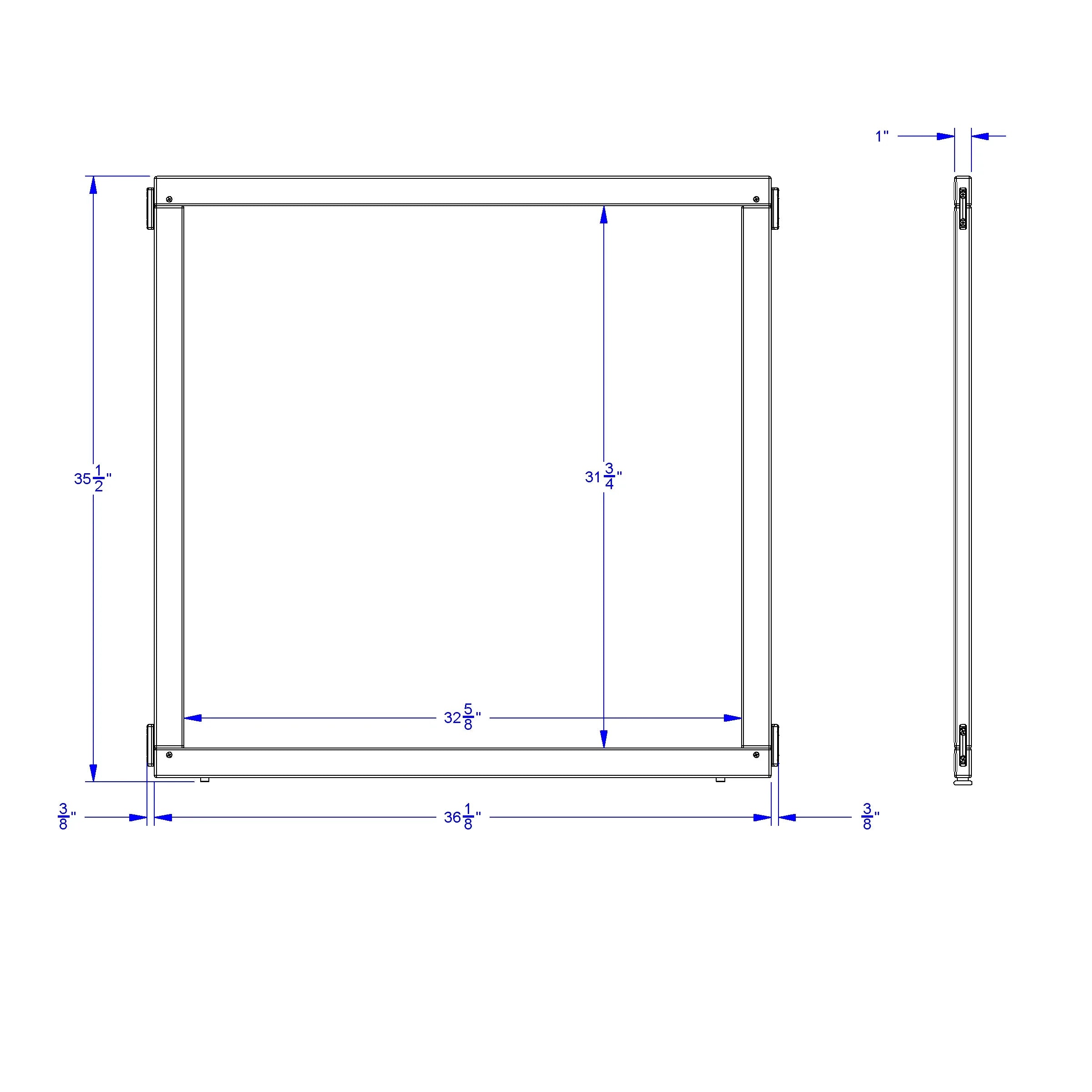 KYDZ Suite® Panel - A-height - 36" Wide - Write-n-Wipe