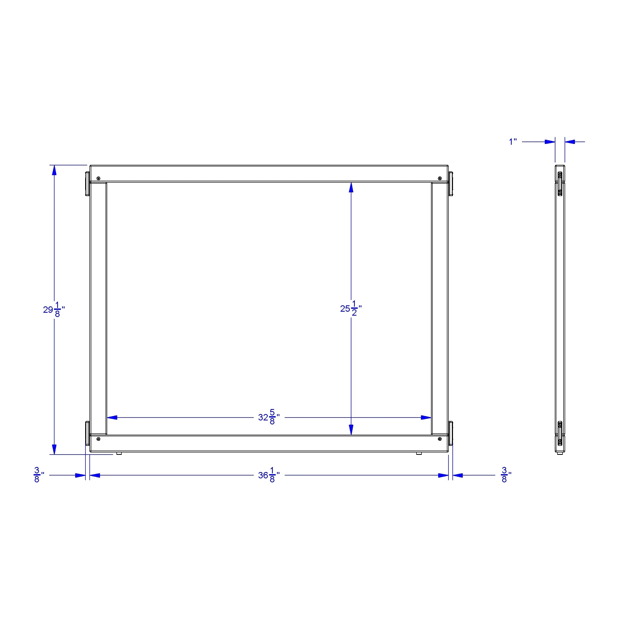 KYDZ Suite® Panel - E-height - 36" Wide - Magnetic Write-n-Wipe