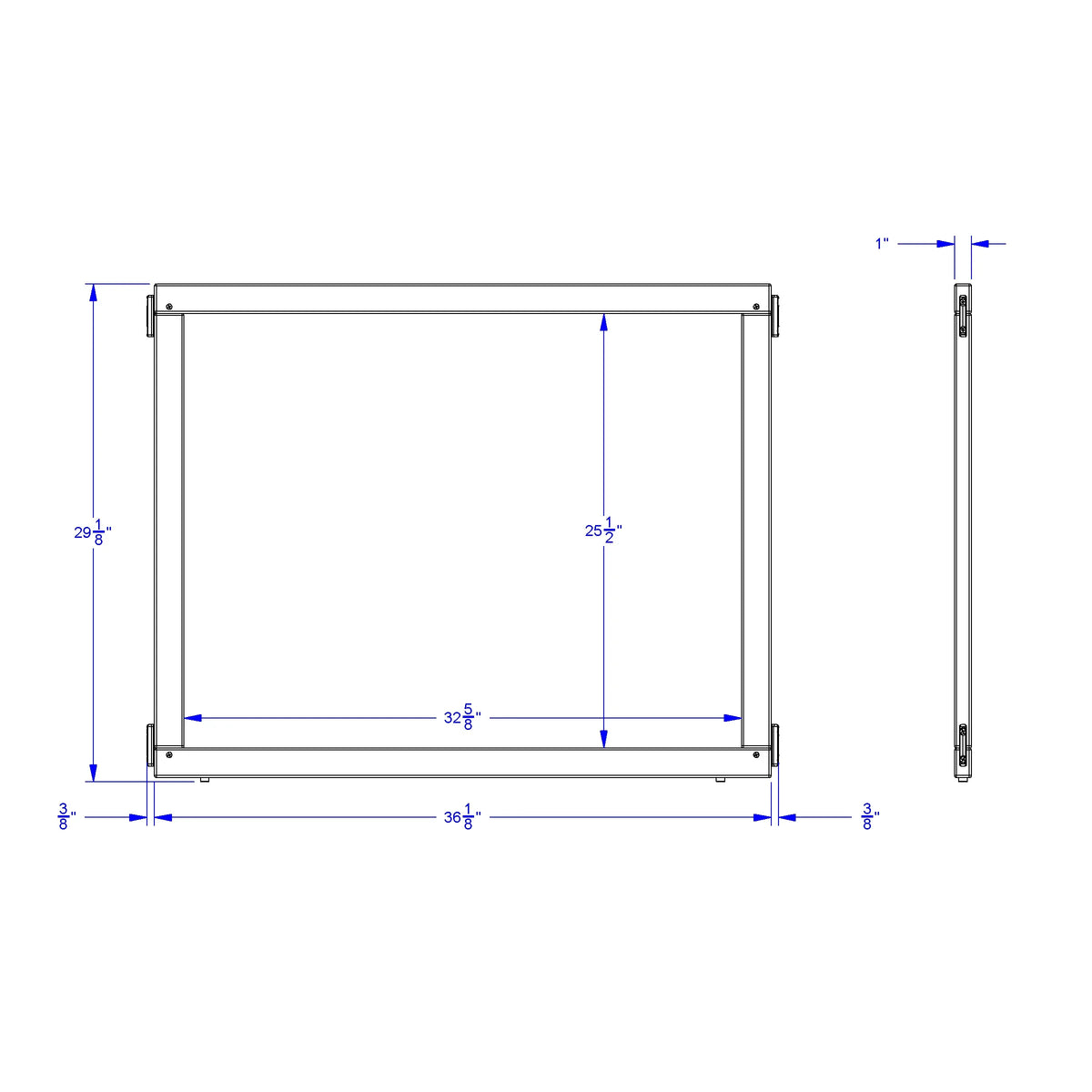 KYDZ Suite® Panel - E-height - 36" Wide - Write-n-Wipe