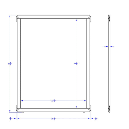 KYDZ Suite® Panel - S-height - 36" Wide - Mirror