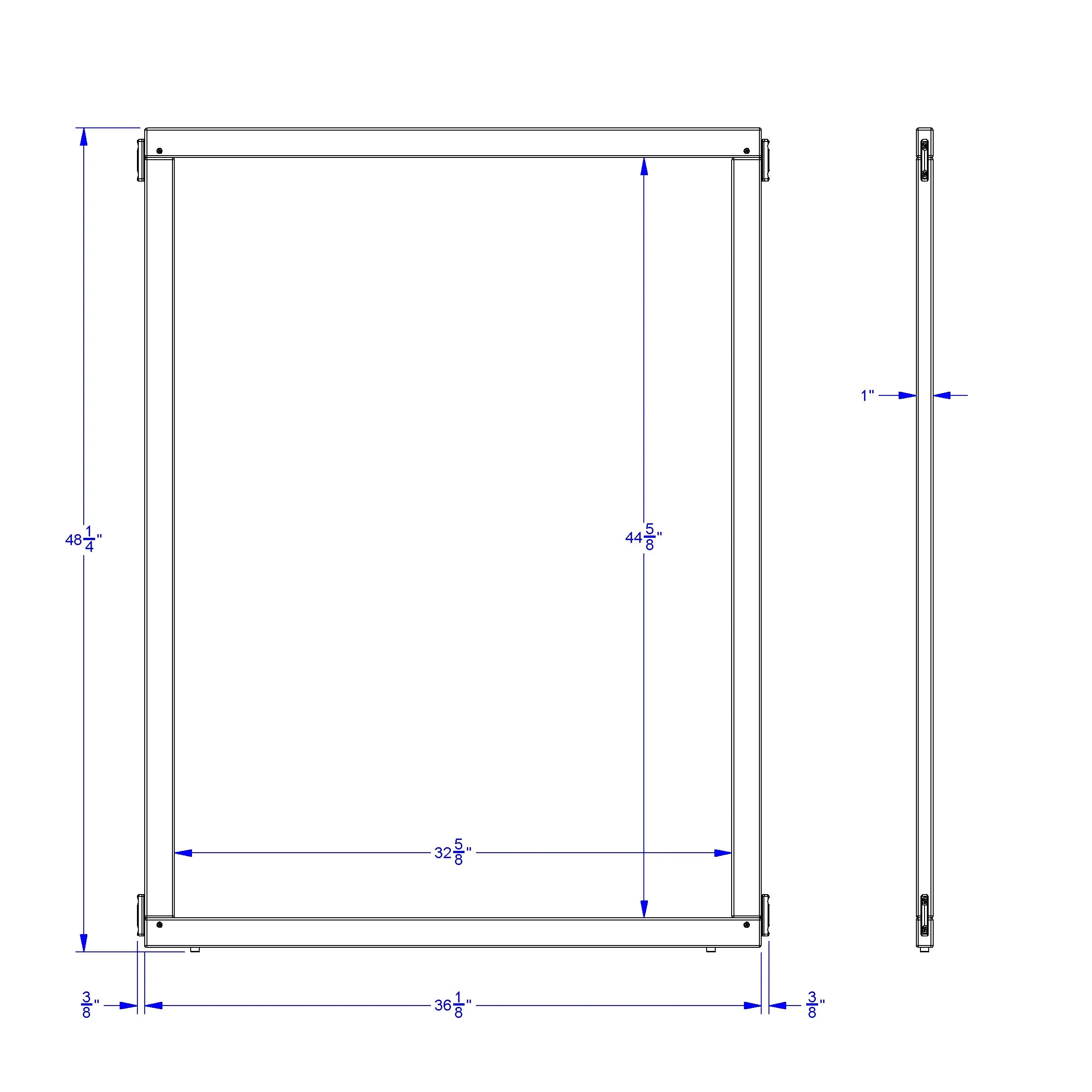 KYDZ Suite® Panel - S-height - 36" Wide - Write-n-Wipe