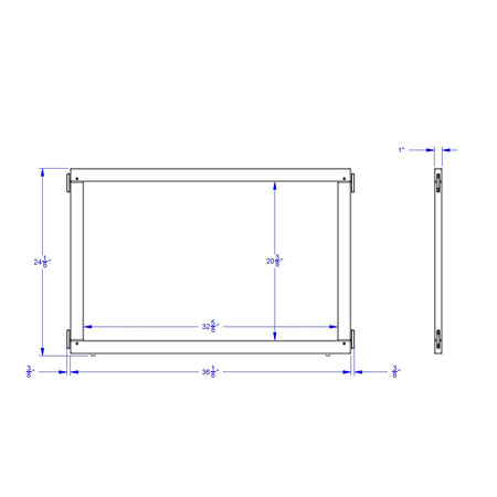 KYDZ Suite® Panel - T-height - 36" Wide - Plywood