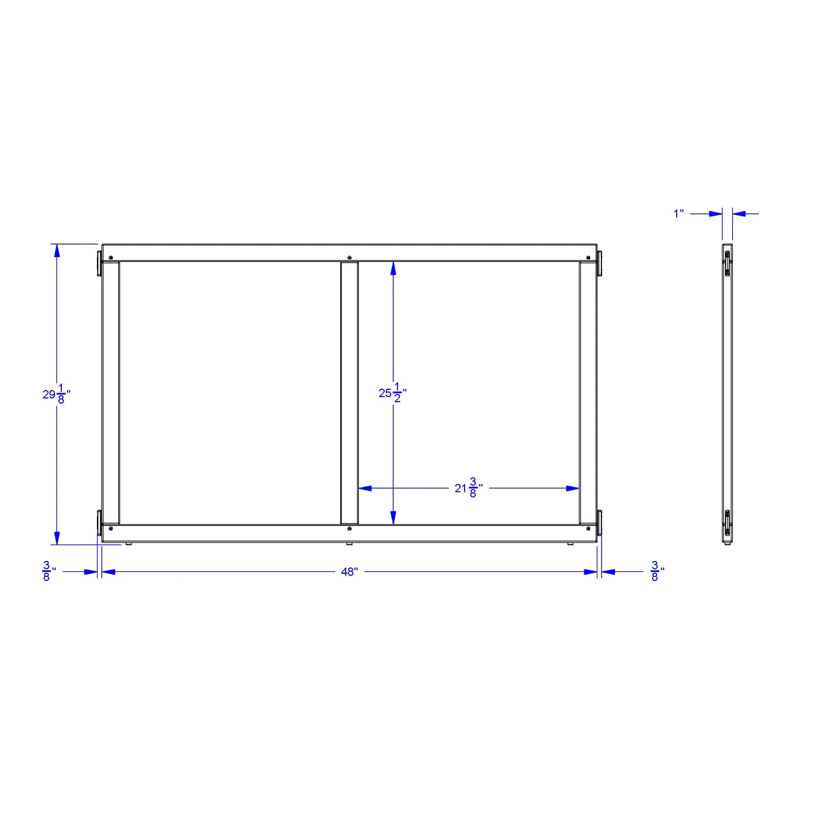 KYDZ Suite® Panel - E-height - 48" Wide - Plywood