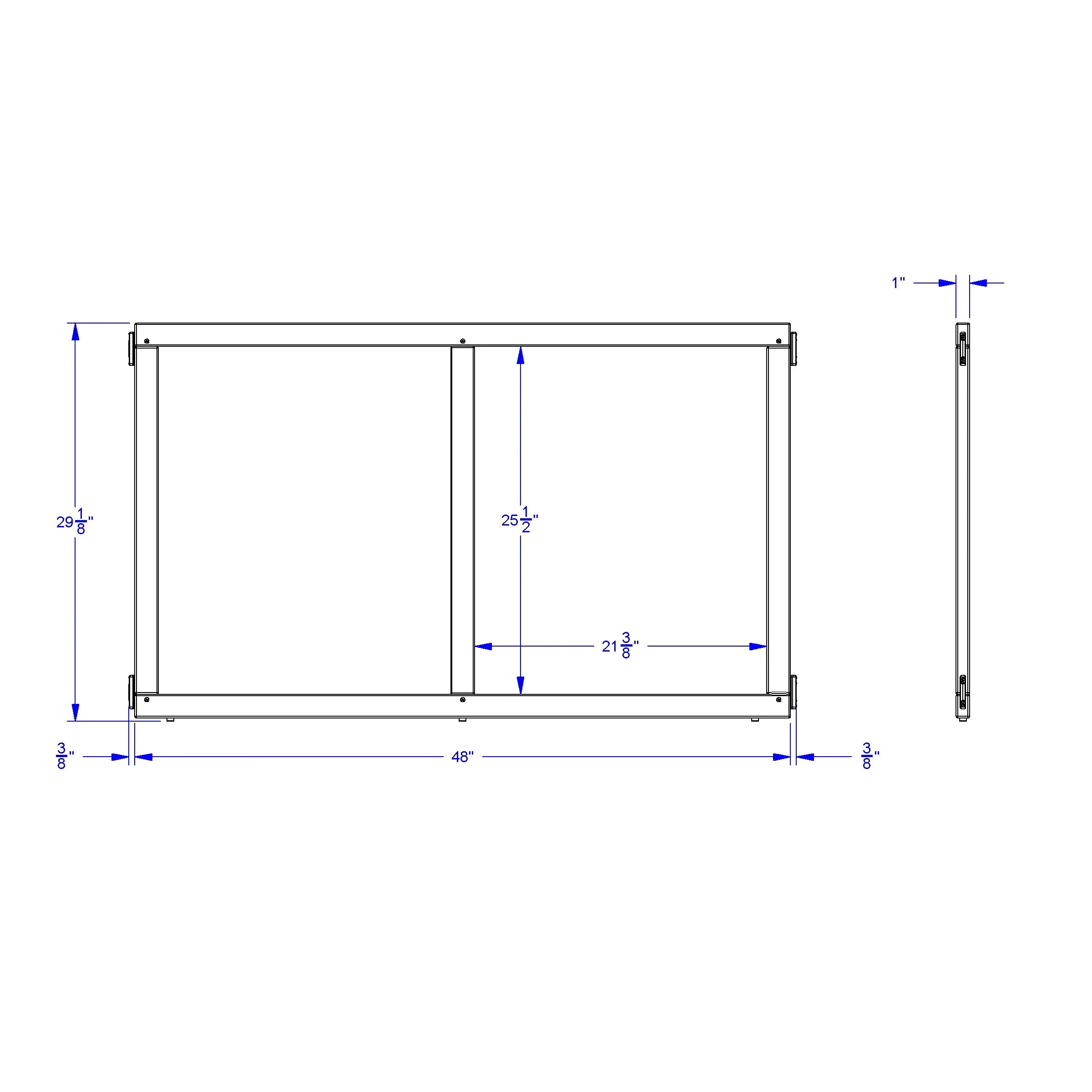 KYDZ Suite® Panel - E-height - 48" Wide - Plywood
