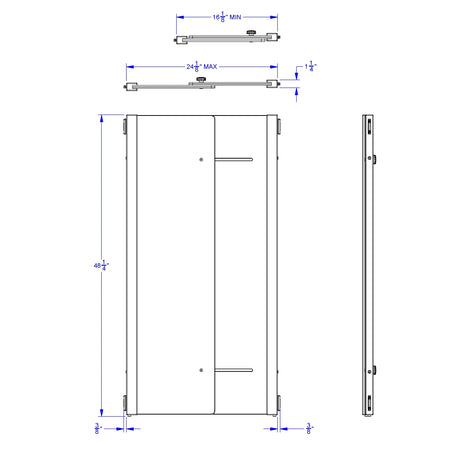 KYDZ Suite® Accordion Panel - S-height - 16" To 24" Wide - Plywood