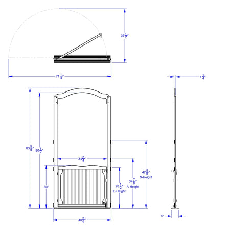 KYDZ Suite® Welcome Gate with Arch - Tall - 84" High - E, A, or S-Height