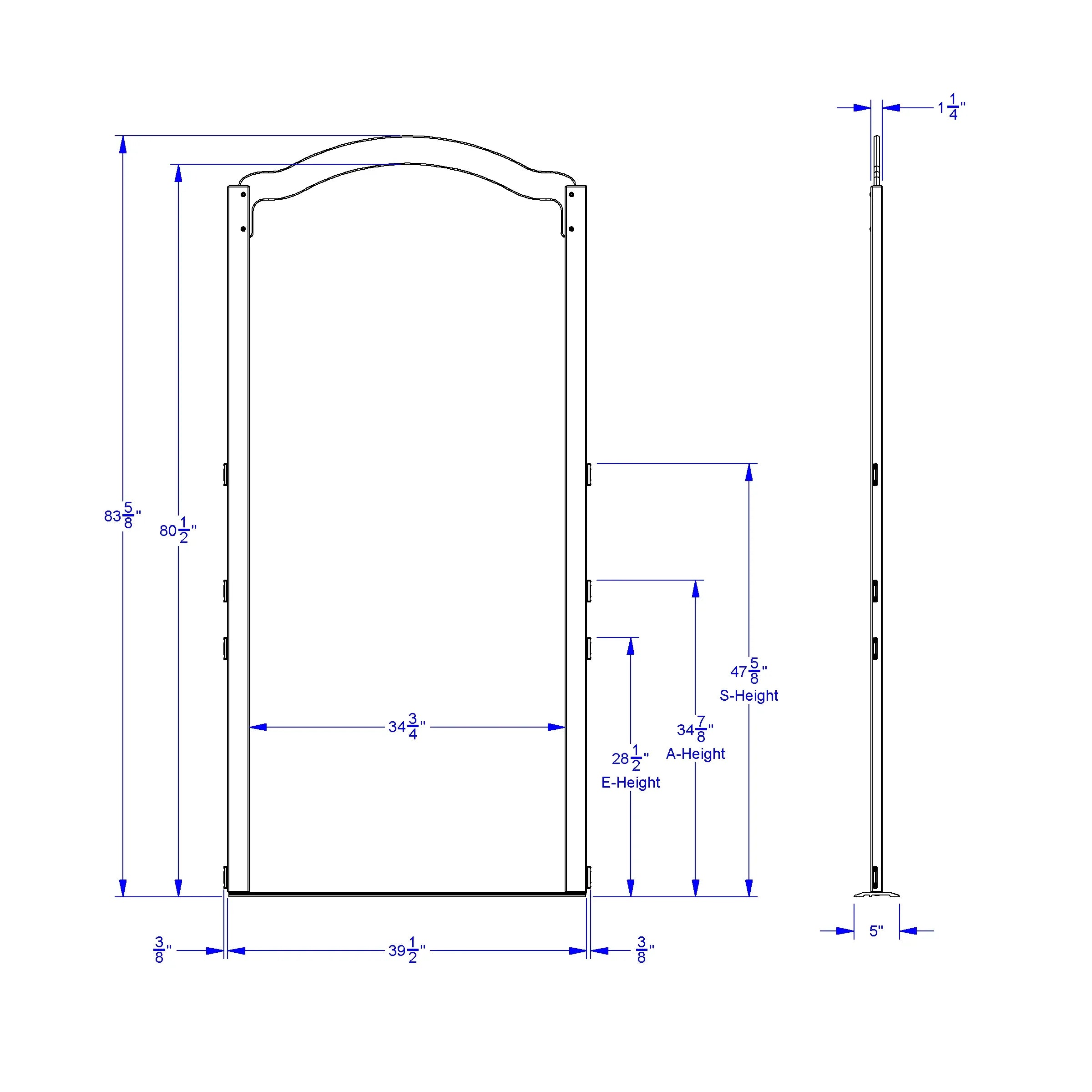 KYDZ Suite® Welcome Arch - Tall - 84" High - A or E-height