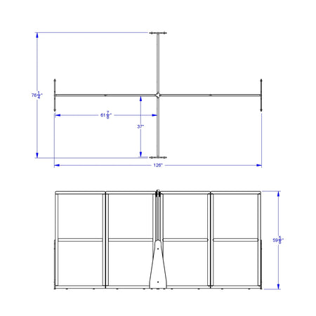 Jonti-Craft® See-Thru Quad Crib and Space Divider