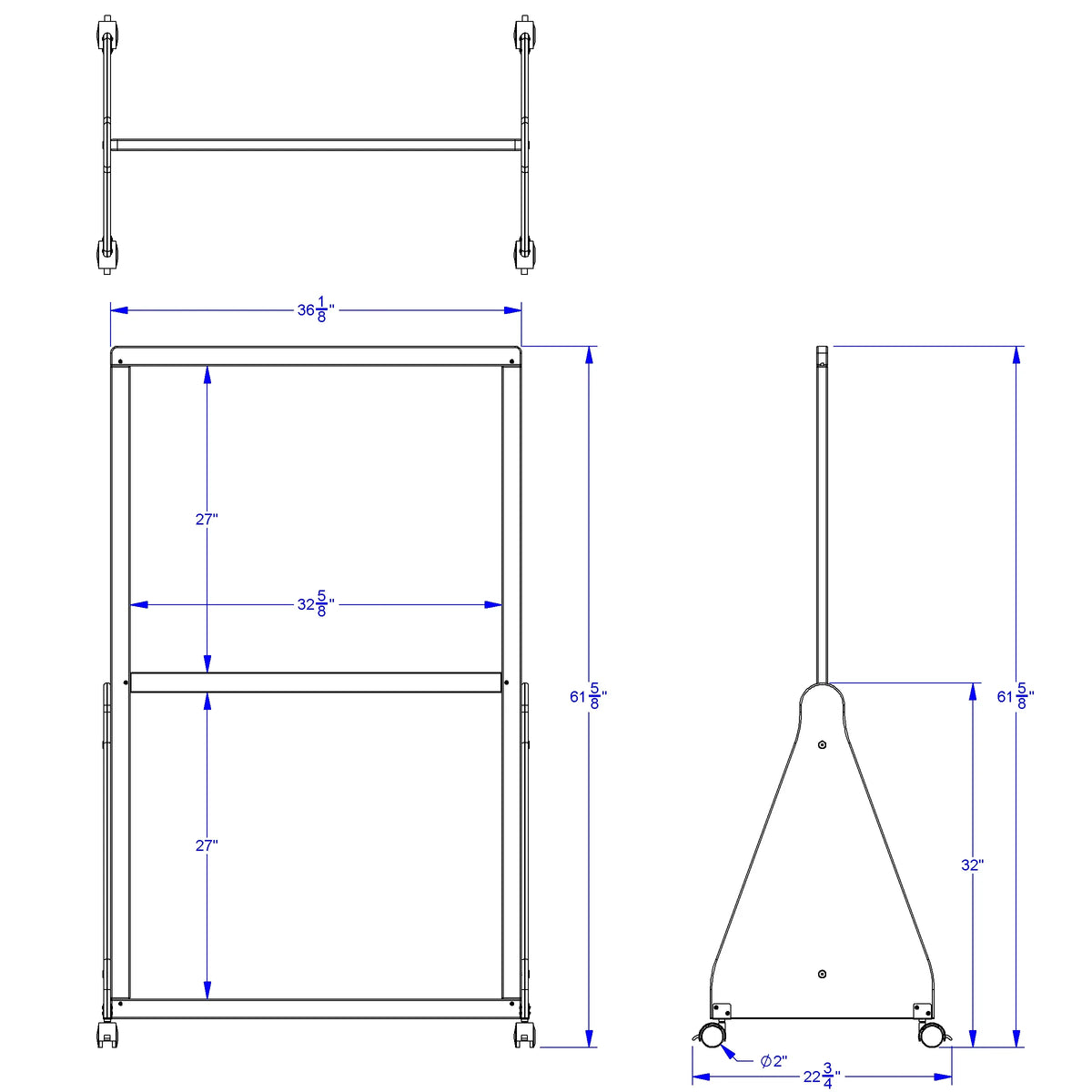 Jonti-Craft® See-Thru Small Mobile Space Divider