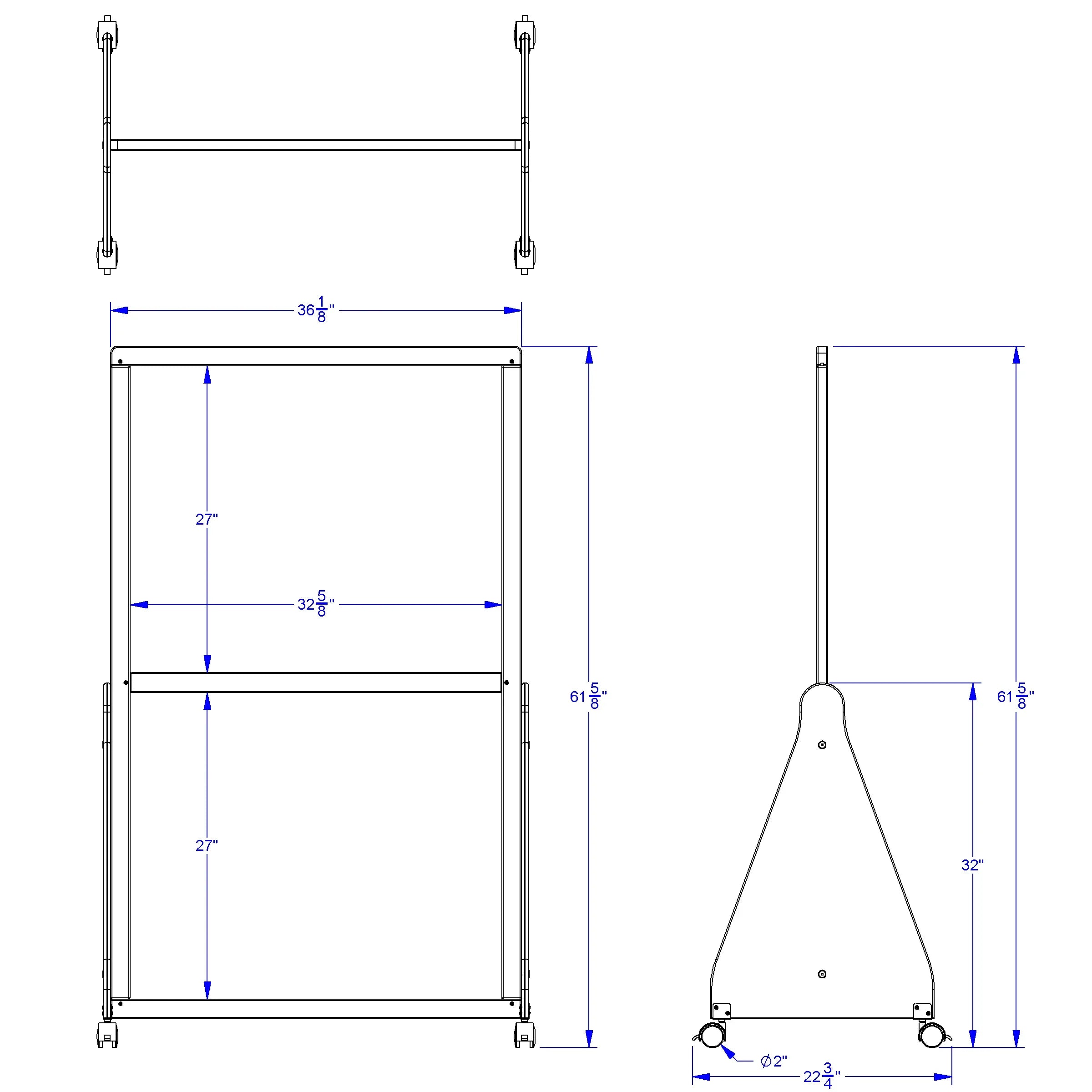 Jonti-Craft® See-Thru Small Mobile Space Divider